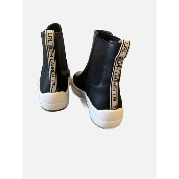 Ralph Lauren black pull-on ankle boot - Picture 3 of 5